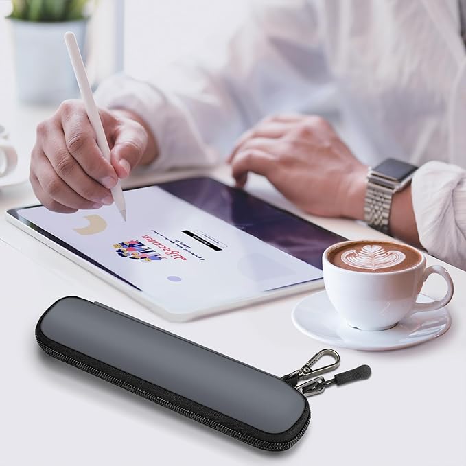 Fintie Pen Holder Case for Apple Pencil Pro, Apple Pencil (USB-C / 1st / 2nd Generation), Soft Neoprene Zipper Carrying Bag Sleeve Pouch for Samsung Stylus, Surface Pen