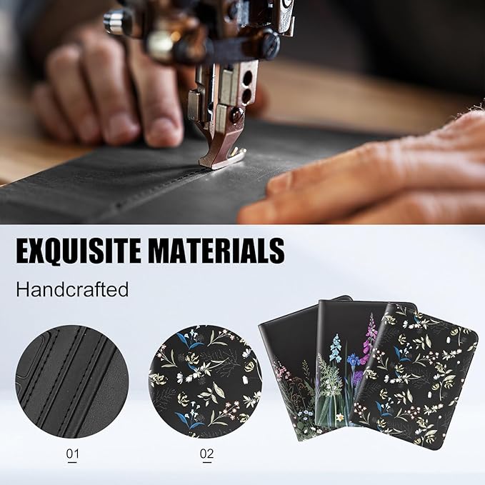 Eshow Portfolio Organizer - 3 Ring Binder with Zipper, Vegan Leather Business Padfolio Folder with Notepad Includes 5 Color Sheet Protectors for Documents Files for Men Women