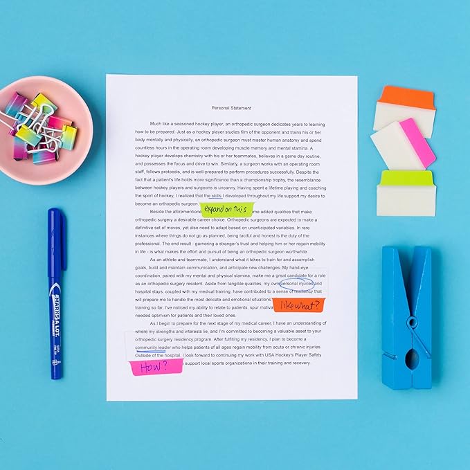 Avery Multiuse Ultra Tabs, 2" x 1.5", 2-Side Writable, Neon Pink/Green/Orange, 24 Repositionable Tabs (74753)