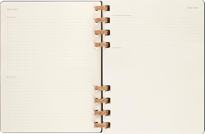 Moleskine 2024 Spiral Academic Planner, 12M, Extra Large, Black, Hard Cover (7.5 x 10)