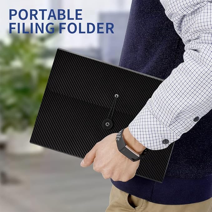Expanding File Folder, 13 Pockets Accordion File Holder Organizer, A4 Letter Size Paper Document Receipt Organizer Accordian Filing Folder for Classroom, Home, Office and Travel