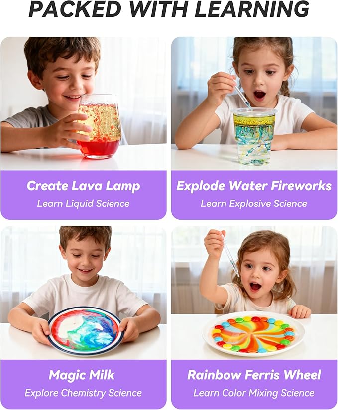 60+ Science Experiment Kit for Kids Ages 8+, STEM Educational Science Gifts for Kids, First Science Kit for Boys Girl Birthday