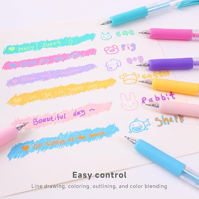 90 Color 0.7mm Fine Pointed Acrylic Gel Pens Coloring for Adult Painting, Writing, Marking, Student Stationery