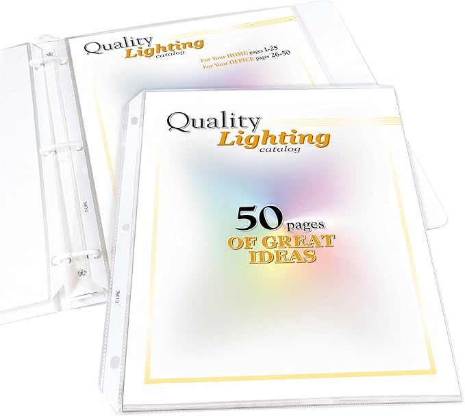 C-Line High Capacity Polypropylene Sheet Protectors, Clear, 50", 11 x 8.5, 25/BX