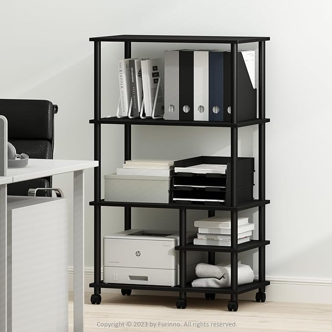 Furinno Turn-N-Tube 3-Tier Toolless Multipurpose Printer Stand Display Storage Shelf