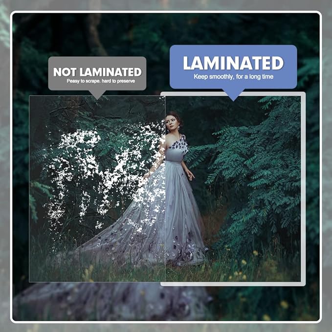 Laminating Sheets, PANDRI 100 Pack Thermal Laminator Pouches Holds 8.5 x 11 Inch, 5 Mil Clear Laminator Paper 9 x 11.5 Inch, Letter Size
