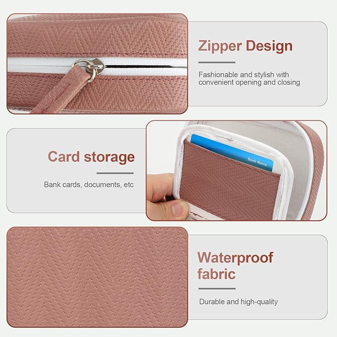 A8 Waterproof Pill Organizer Set, Twice-Daily Large Pill Organizer for Seven Days, Pill Storage with 14 Color-Coded Pouches, Reusable Travel Medicine Organizer