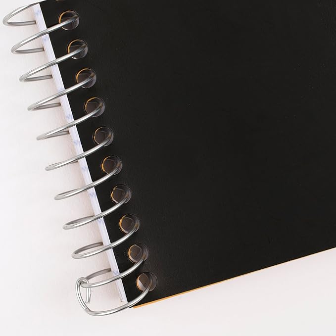 Five Star Spiral Notebook, 1 Subject, College Ruled Paper, 4-3/8" x 7", Personal Size, 80 Sheets, Fights Ink Bleed, Water Resistant Cover, Black (450048AA2-ECM)