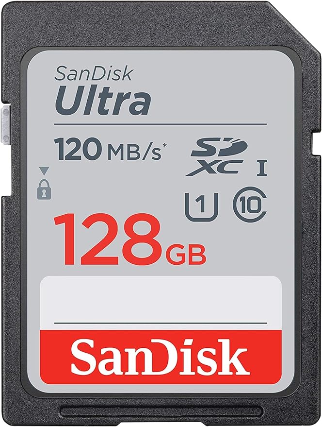 SanDisk 128GB SDXC SD Ultra Memory Card Works with Canon Powershot SX60 HS, SX430 is, SX540 HS Camera UHS-I (SDSDUN4-128G-GN6IN) Bundle with (1) Everything But Stromboli Combo Card Reader