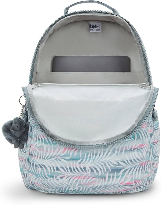 Kipling Women's Seoul Prt 15" Laptop Backpack, Durable, Roomy with Padded Shoulder Straps, Built-In Protective Sleeve