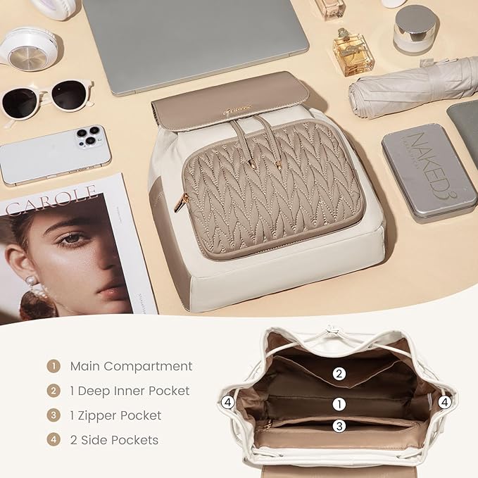 LOVEVOOK Mini Backpack for Women,Small Backpack Purse for Travel Work Cute Backpack Daypack With Anti-theft Pocket Mini Bag for Daily College Shopping