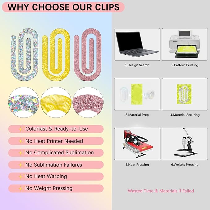 12 Pcs Jumbo Acrylic Paper Clips, 4"x2" Large Plastic Paper Clips, Bright Colors, Classroom & Office Supplies, Back to School Gifts for Students & Teachers, Desk Org & DIY Charms & Accents & Bookmarks
