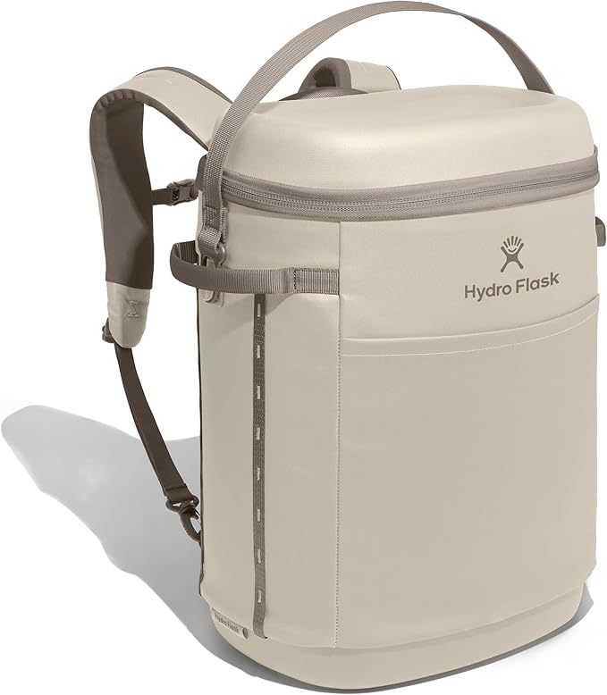 Hydro Flask Carryout Cooler Backpack - Insulated Portable Soft Cooler - 20 L Capacity in Oat