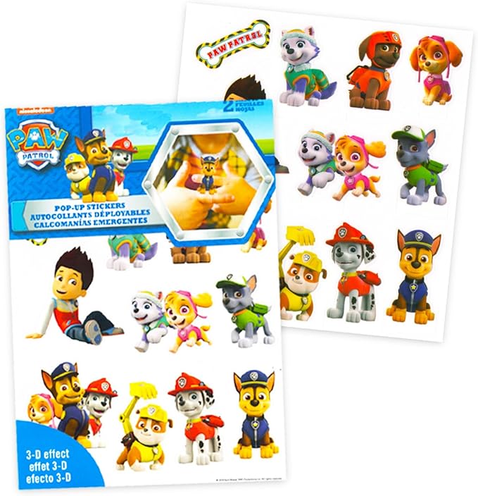 Paw Patrol Backpack and Lunch Bag Set - Bundle with 16" Backpack, Lunch Box, Stickers, Water Bottle, More | Paw Patrol School Bag for Boys, Girls, Kids