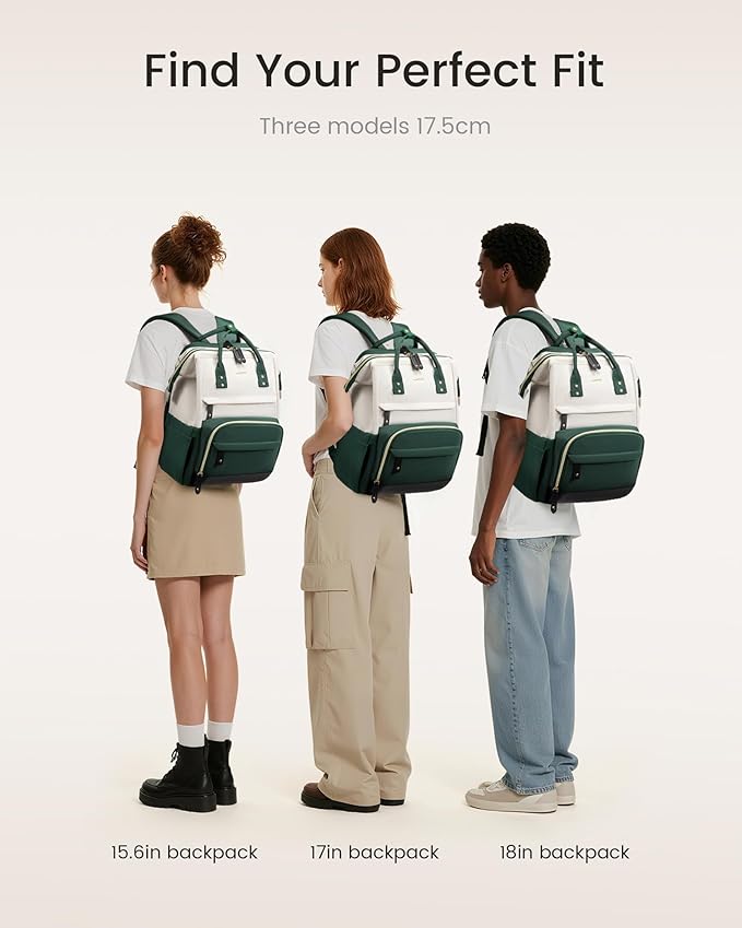 LOVEVOOK Laptop Backpack for Women, 17 Inch Work Business Backpacks Purse With Large Capacity