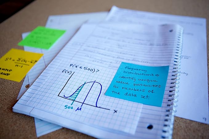 Post-it Super Sticky Notes, 4 in x 6 in, 2 Pads, 2X The Sticking Power, White with Blue Grid Lines, Recyclable (4621-2SSGRID)