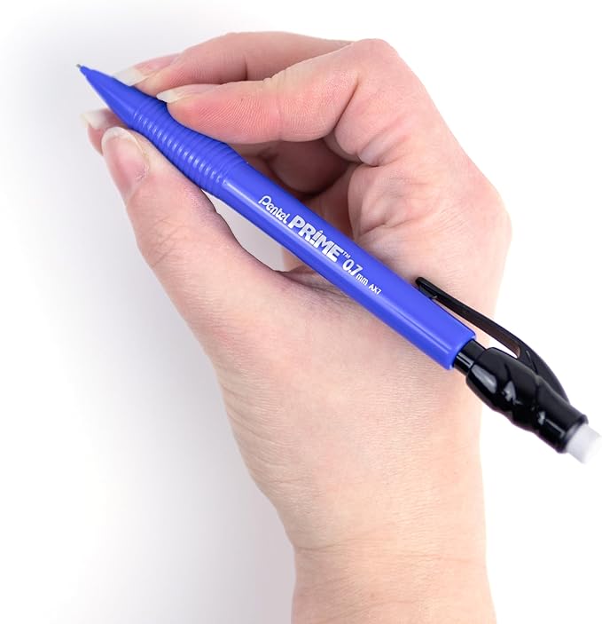 Pentel Prime Mechanical Pencil 0.7mm, Blue Barrel, Box of 12 (AX7C)