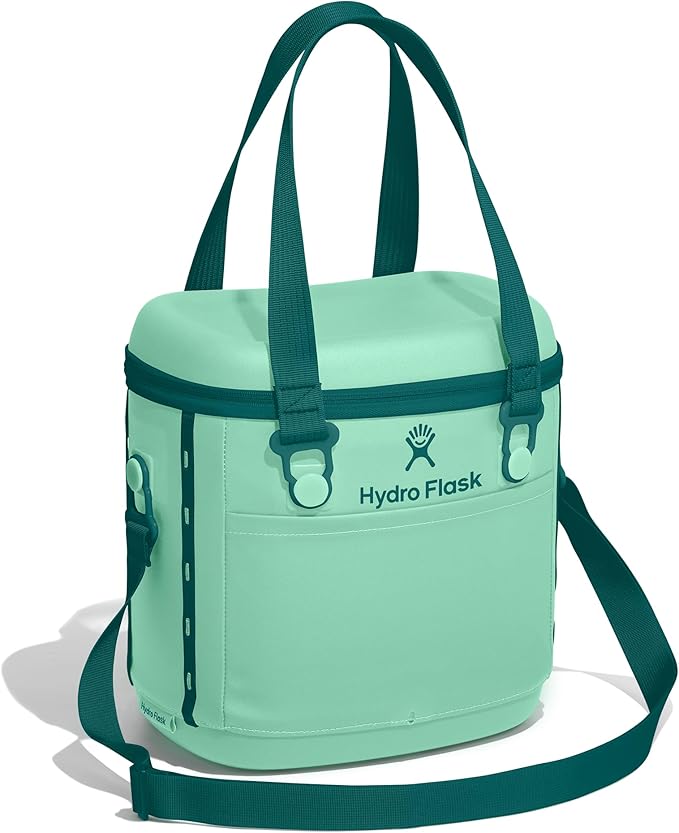 Hydro Flask Carryout Cooler - Insulated Portable Soft Cooler - 10 L Capacity in Mermaid Green