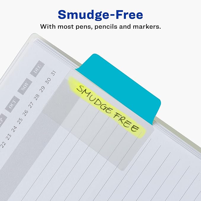 Avery Multiuse Ultra Tabs, 2" x 1.5", 2-Side Writable, Red/Blue/Green, 48 Repositionable Tabs (74757)