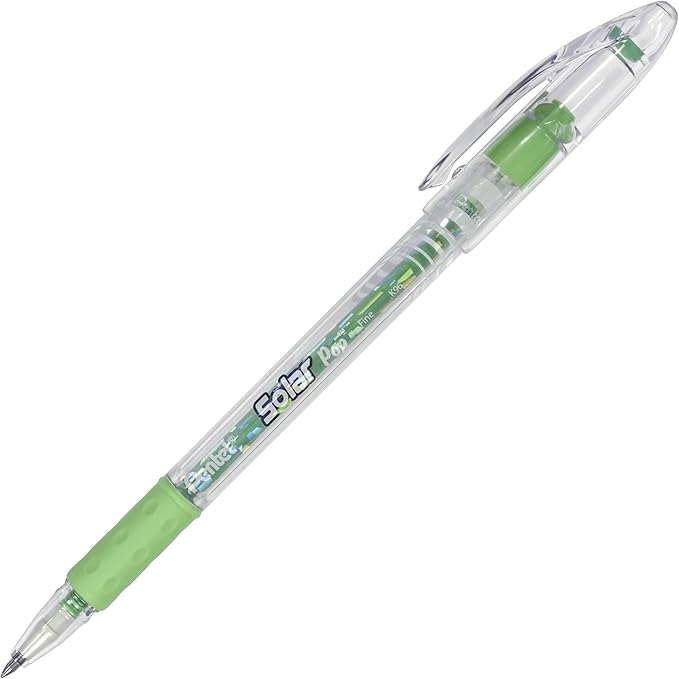 Pentel Solar Pop Neon Gel Pen, 0.6mm Fine Line, Assorted Colors, Pack of 4 (K96BP4M)