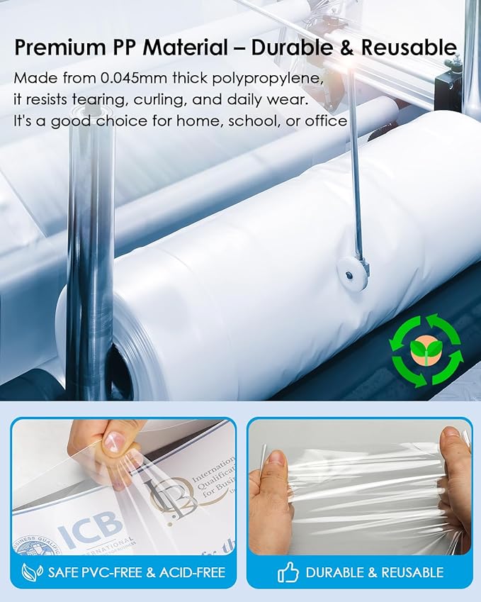 KTRIO Sheet Protectors for 3 Ring Binder 600 Pack, Clear Page Protectors 8.5 x 11, Plastic Binder Sleeves for Paper, Top Loading, Office Home School