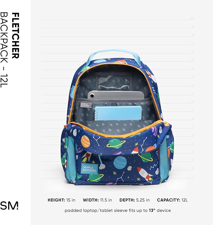 Simple Modern Medium Mattel Barbie Toddler Backpack for School Girls and Boys | Kindergarten Elementary Kids Backpack | Fletcher Collection | Kids - 15" tall | Barbie Checkmate