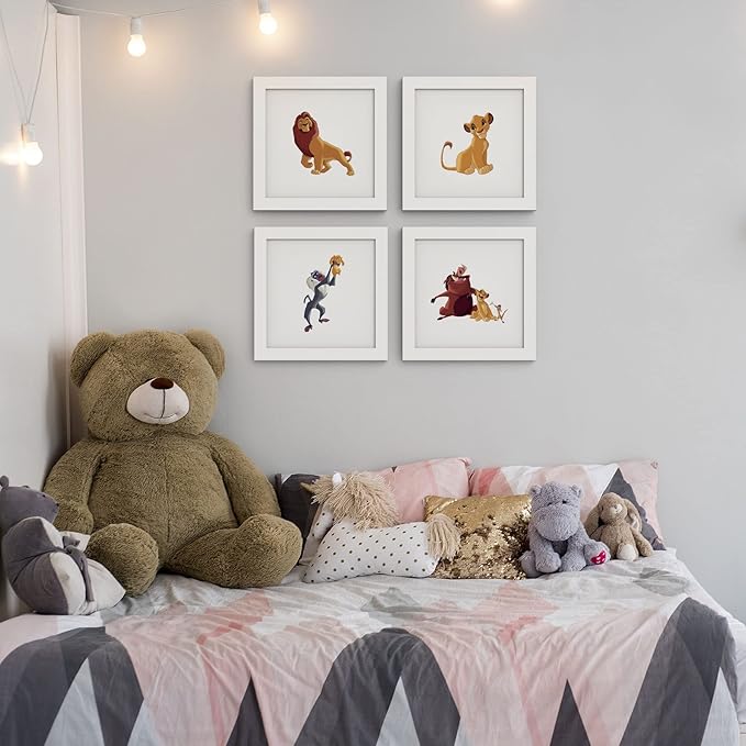 Trends International Gallery Pops Disney The Lion King - Scar Wall Art Wall Poster, 12.00" x 12.00", White Frame Version