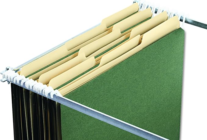 Find It Hanging File Folders for Filing Cabinet Storage - Pack of 20, Letter-Sized File Folder Set for Documents and Valuables - Filing Products for Organization, Back to School Supplies, Green