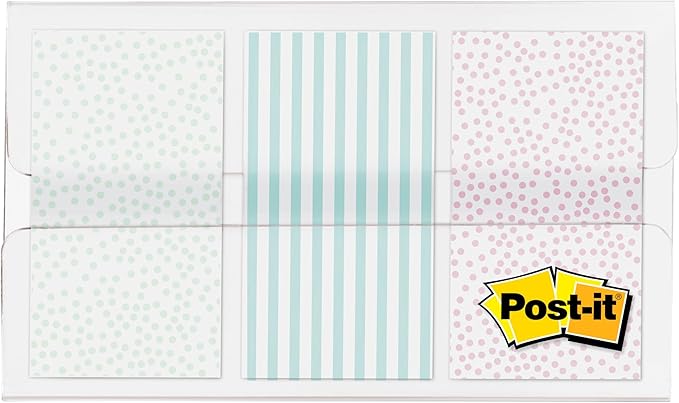Post-it Pattern Flags, 60/On-The-Go Dispenser, 47 in, Gradient Pattern Collection (682-GRDNT) (Pack of 2)