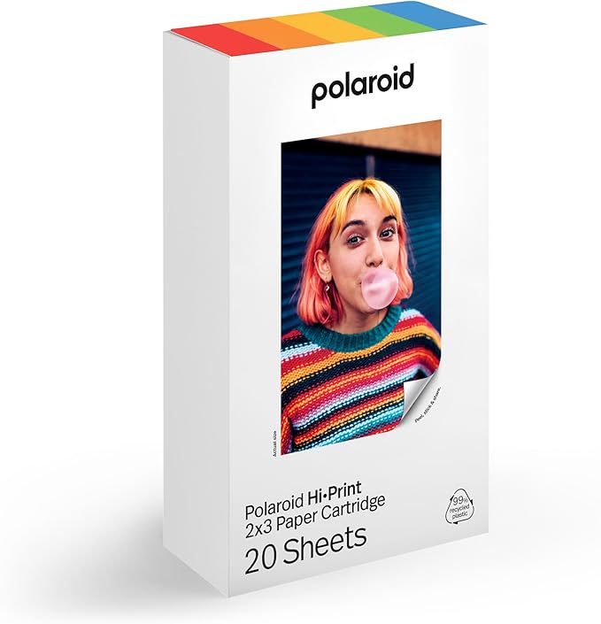 Polaroid Hi-Print Paper - 2x3 Photo Paper Cardridge - 20 Photos (6355)