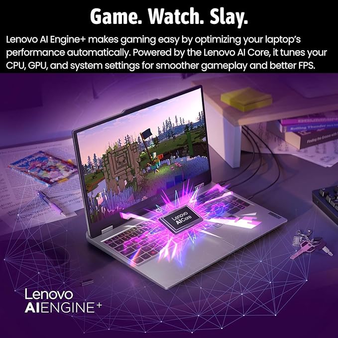 Lenovo LOQ 17.3 RTX 5060 AI Gaming Laptop, 17.3 FHD 165Hz, Intel i7-13650HX (Beats Intel i9-12900), NVIDIA RTX 5060, 64GB DDR5 RAM, 1TB SSD, RGB Backlit KB, RJ-45, Bundle with PCO Laptop Cooler