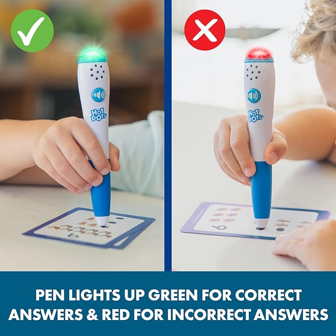 Educational Insights Hot Dots Preschool Prep Set - Toddler ABC Flash Cards with Interactive Pen, Preschool Learning Activities, Reading & Math Workbooks, Learn to Read for Kids Ages 4+