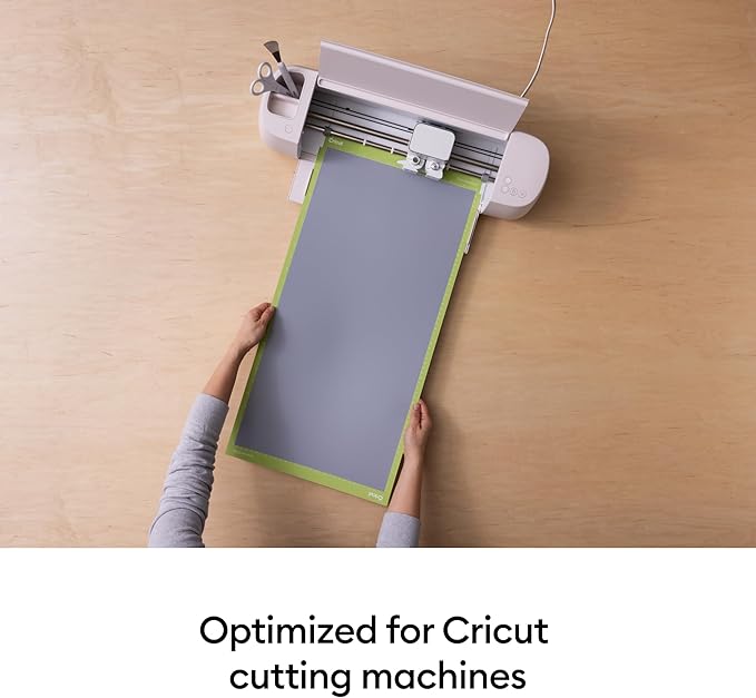 Cricut LightGrip Cutting Mats 12in x 24in, Reusable Cutting Mats for Crafts with Protective Film, Use with Printer Paper, Vellum, Light Cardstock & More for Cricut Explore & Maker (3 Count)