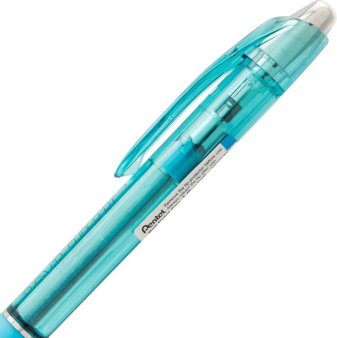 Pentel RSVP Super RT Ballpoint Pen, (1.0mm) Medium Line, Sky Blue Ink, Pack of 2 (BX480BP2S)