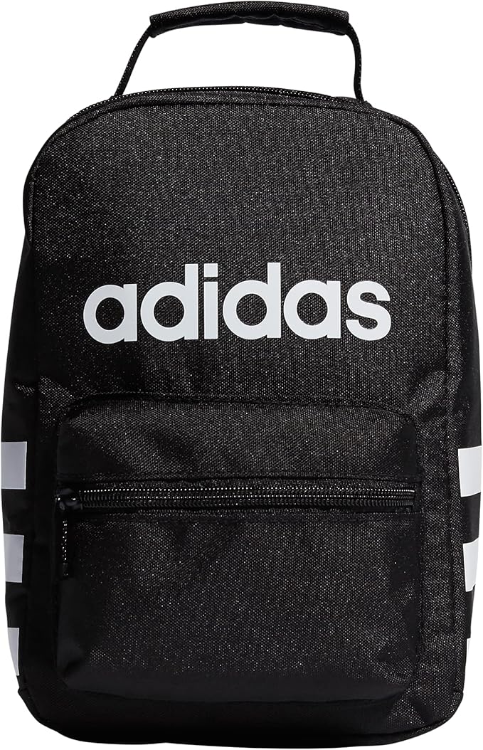 adidas Unisex Santiago Lunch Bag Cooler for Women and Men, Insulated Food Container Box with Mesh Pocket