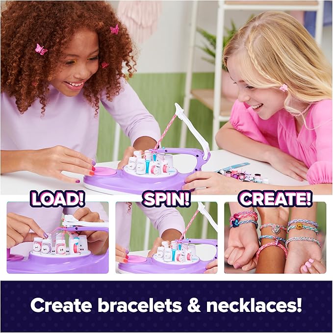 Cool Maker, KumiKreator Bead & Braider Friendship Necklace & Bracelet Making Kit (Packaging May Vary), Gifts & Stocking Stuffers for Girls Ages 8 and up