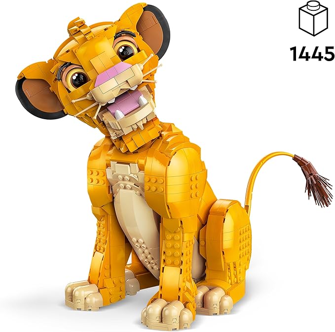 Lego Disney Simba, The Boy Lion King, Collectable Building Toy with Creative Animal Figure, Relaxing Activity for Adults, Gift Idea for Women 43247