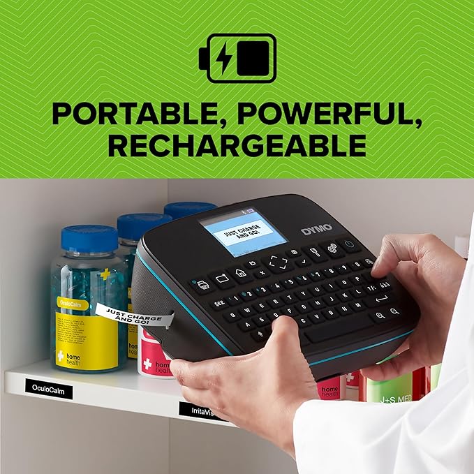 DYMO LabelManager Executive 640 CB Portable Label Printer Kit with Carry Case and 3 Label Cassettes, Compact QWERTY Label Maker, Bluetooth & USB Connectivity, Compatible with DYMO D1 Labels