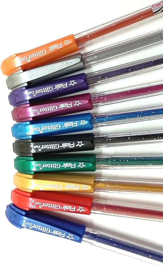 Xtra Sparkle Glitter Gel 10 Colours Xtra Sparkle Gel Pen by Flair