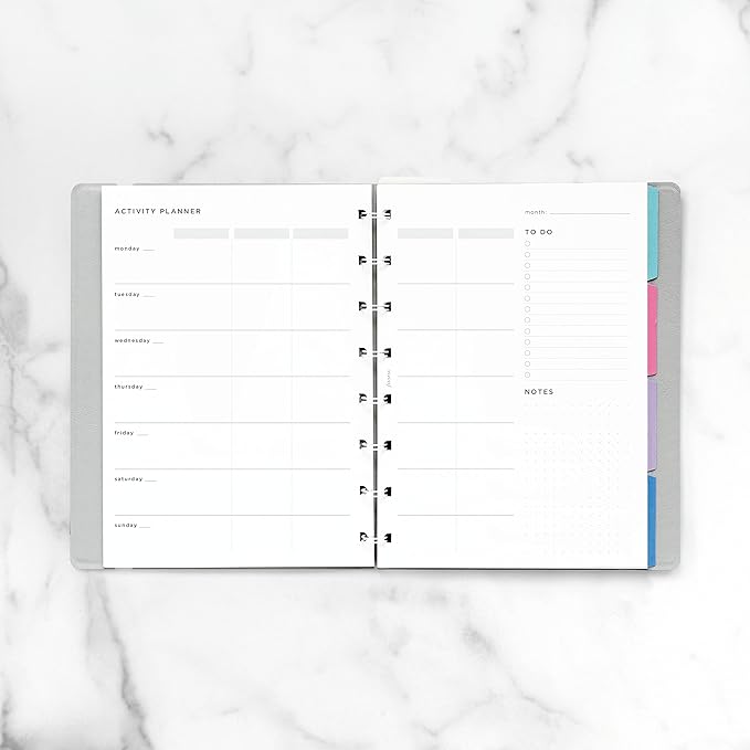 Filofax Lifestyle Refill, A5 Size, Notebook Refill, White Paper, Activity Planner, 56 Sheets (B132849)