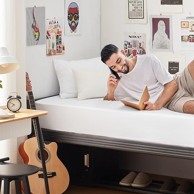 GRT Twin XL Waterproof Mattress Protector, 80" x 39", White, 1 Pack - Machine Washable, Vinyl-Free, OEKO-TEX Certified