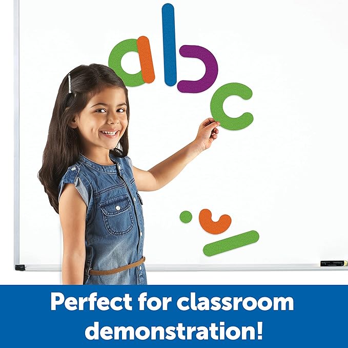 Learning Resources Giant Magnetic Letter Construction - Alphabet Magnets, Letter Building and Recognition, Learn to Read Activities, Montessori Spelling, Fine Motor Games, Classroom Must Haves