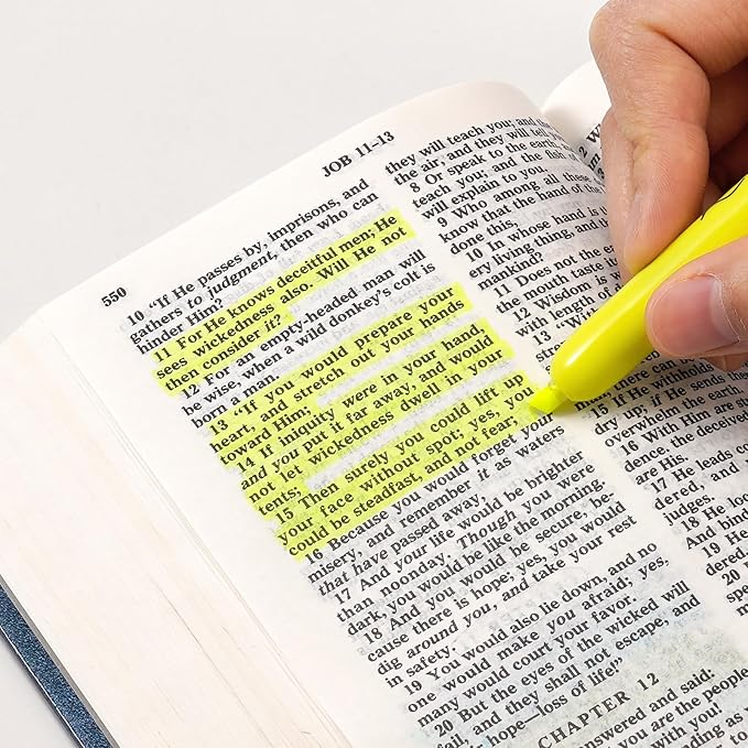 WRITECH Retractable Highlighters Chisel Tip: Fluorescent Yellow Ink Highlighter Marker Pens No Bleed & Smear Pack for Home School Office (12ct Yellow) (Pack of 2)