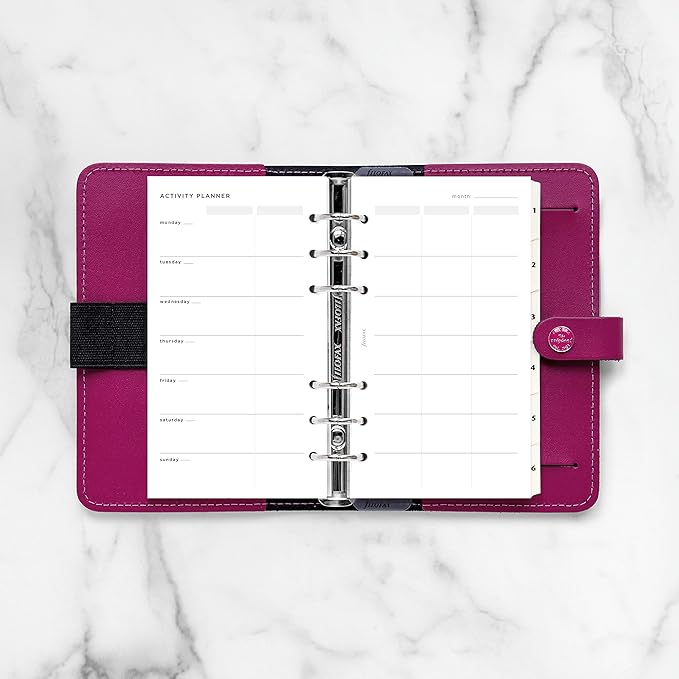 Filofax Lifestyle Refill, Personal Size, Organizer Refill, White Paper, Activity Planner, 56 Sheets (B132847)