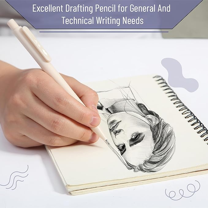Mr. Pen- Pastel Mechanical Pencil Set with Lead Refills & Erasers, 6 Pack, 3 Sizes, 0.5 0.7 & 0.9mm, Aesthetic Mechanical Pencils Set, Pastel Mechanical Pencils