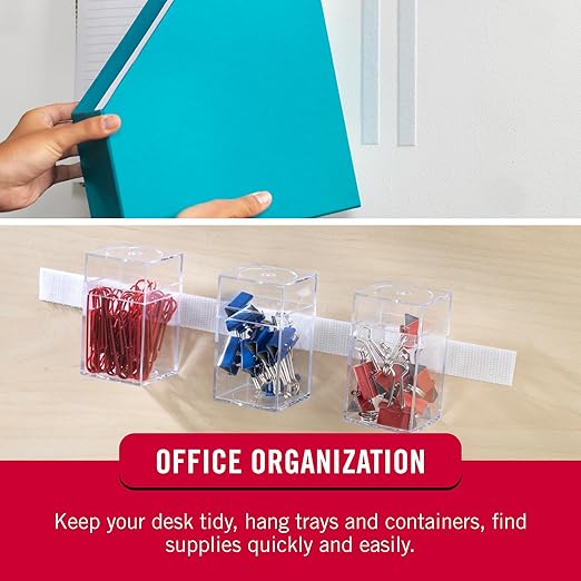 VELCRO Brand - Sticky Back Hook and Loop Fasteners – Peel and Stick Permanent Adhesive Tape Keeps Classrooms, Home, and Offices Organized – Cut-to-Length Roll | 15ft x 3/4in Tape | White