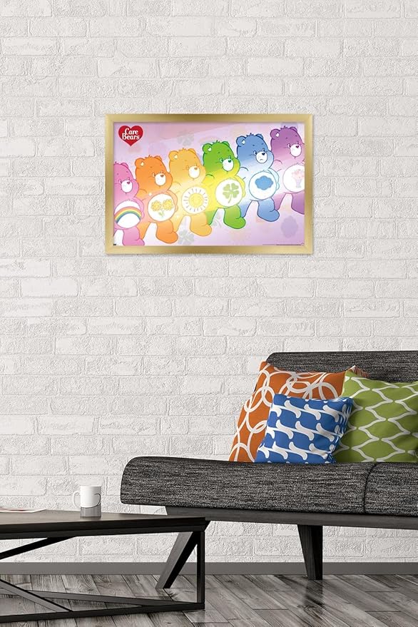 Care Bears - Care Bear Stare Wall Poster, 22.4L" x 14.7W", Gold Framed Version