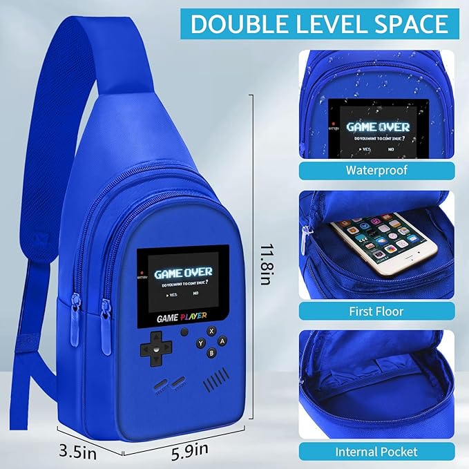 School Backpack For Boys - Gamer Boys Backpack For Kids Children Teens Elementary Middle School - Ages 6-18，17″