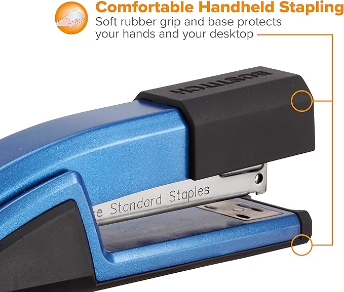 Bostitch Office Epic Metal 3 in 1 Stapler, 25 Sheet Capacity, Includes 210 Staples in Staple Storage Compartment & Integrated Remover,