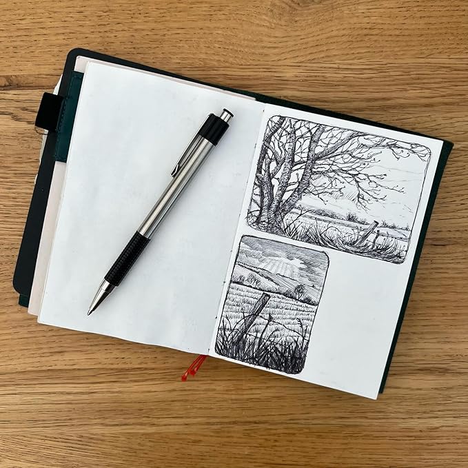 Zebra Pen F-301 Ballpoint Black Ink Fine Point 0.7mm Pen, Easy-Glide Ink, Stainless Steel Retractable, Non-Slip Grip, Professional Design, Ideal for Office, Journal and Planner Use, 12-Pack (27110)